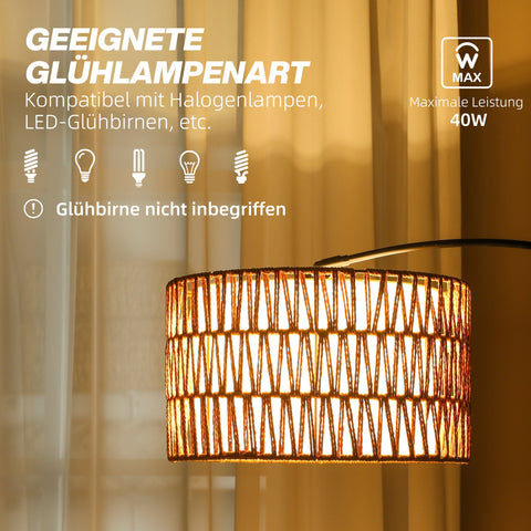 Rootz Floor Lamp - Lighting Fixture - Adjustable Lamp - Height Adjustable, Foot Switch - 93cm x 34cm x 144-175cm