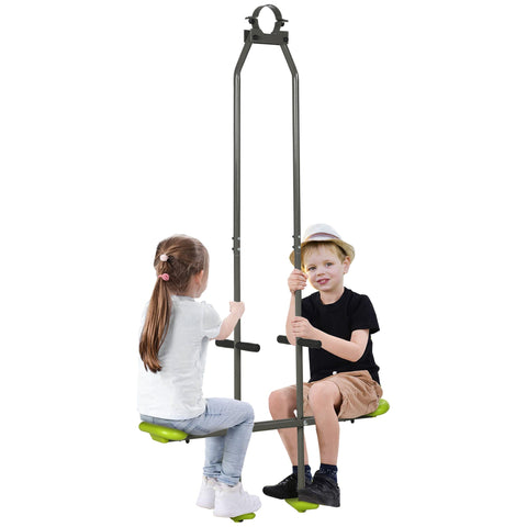 Rootz Double Swing Set for Children - Kids Playground Swing - Toddler Swing - Balance & Coordination - 97.5cm x 23cm x 170cm