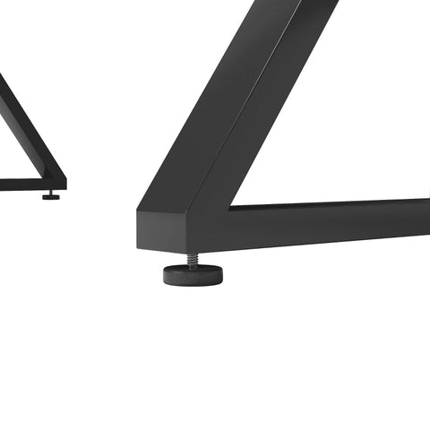 Rootz Elegant Dining Table - Marbled Table - Modern Dining Surface - Durable MDF & Metal - 119L x 70W x 75H cm