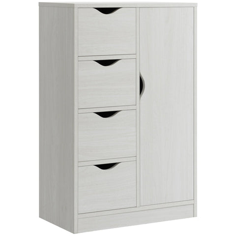 Rootz Storage Cabinet - Sideboard - Chest of Drawers - Modern Design - Space-Saving - 54W x 29D x 83H cm