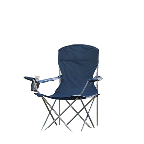 Rootz 2 Piece Set Camping Chair - Fishing Chair - Portable Seats - Supports Up to 150kg - 54cm x 86cm x 97cm