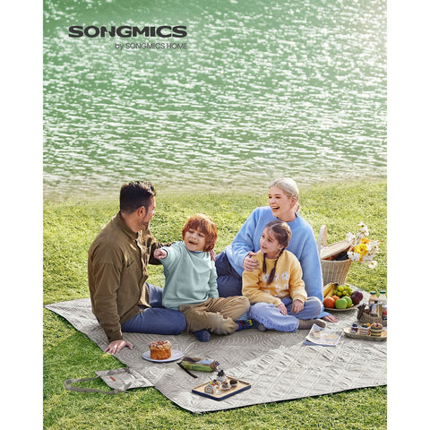 Rootz Picknickdeken - Outdoormat - Waterdichte stranddeken - Polyester oppervlak - Schuimvulling - Lichtgewicht - 200 cm x 200 cm