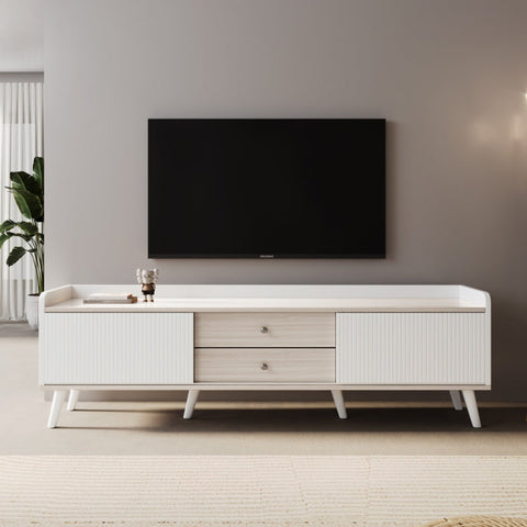 Rootz Elegant TV Cabinet - Media Storage Unit - Entertainment Console - Durable Design - 160cm x 40cm x 58cm