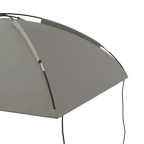 Rootz Car Awning - Rear Tent - Included - Transport Bag - Support Pole - Ground Spikes - Carry Bag - Polyester Taffeta-fiberglass-steel - Light Gray - 290L x 278W x 230-260H cm