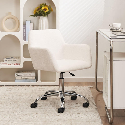 Rootz Swivel Leisure Chair - Office Chair - Dressing Room Seat - Cloud-like Comfort - 55.8L x 55.1W x 83.8H cm