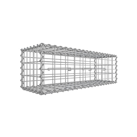 Rootz Gabion Planter - Stone Basket - Decorative Garden Wall - Galvanized Steel - 100cm x 30cm x 30cm