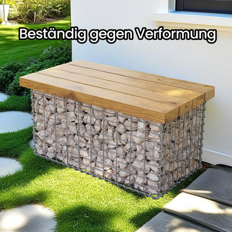 Rootz Gabion Basket - Stone Wall Cage - Retaining Wall Cage - Durable Galvanized Steel - 100cm x 50cm x 50cm