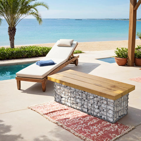 Rootz Gabion Wall - Metal Retaining Wall - Garden Fence - Durable Galvanized Steel - 100cm x 30cm x 30cm