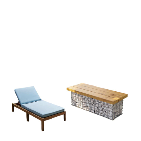 Rootz Gabion Basket - Metal Stone Basket - Wall Stone Holder - High Corrosion Resistance - 100cm x 30cm x 30cm