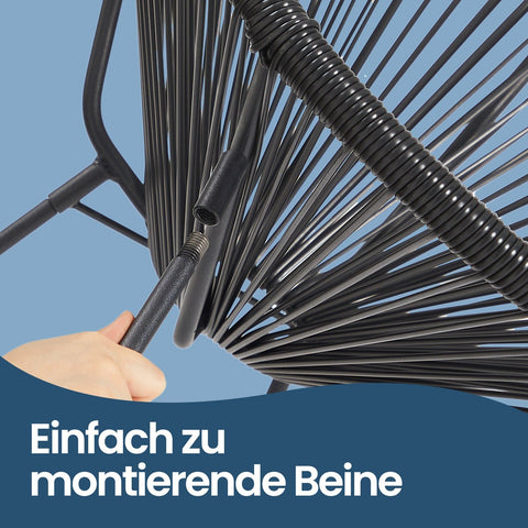 Rootz Balcony Furniture 3 Set - Garden Furniture Set - Outdoor Patio Set - Comfortable Ergonomic Design - Chairs 64x65x77cm, Table 50.5x52cm