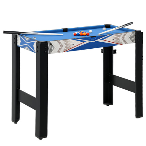 Rootz 5-in-1 Multi-Game Table - Billiard, Table Tennis - Accessories Included - Fun & Compact - 91cm x 45.5cm x 76cm