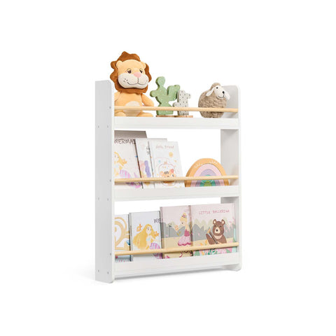 Rootz Children's Shelf - Kids Bookcase - Organizer Shelf - Space-Saving Storage - 12 x 60 x 75 cm
