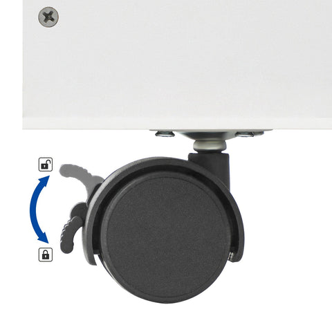 Rootz Nursery Shelf - White Wall Shelf - Floating Shelf - MDF Chipboard - Anti-Tip Device - Mounting Accessories - 62.5cm x 29.5cm x 70cm