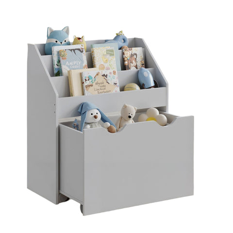 Rootz 3 Level Bookcase - Shelf - Storage Organizer - Space-Saving - 29.5 x 62.5 x 70 cm