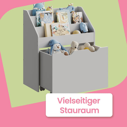 Rootz 3 Level Bookcase - Shelf - Storage Organizer - Space-Saving - 29.5 x 62.5 x 70 cm