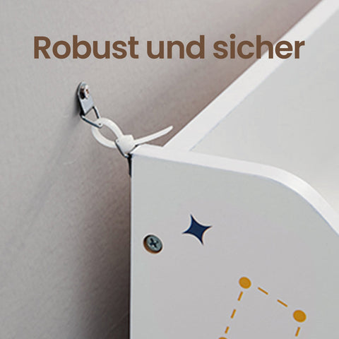 Rootz 3 Shelf Levels Bookcase - Shelf - MDF Wooden Chipboard - Safety Tipping Protection - 62.5cm x 29.5cm x 70cm