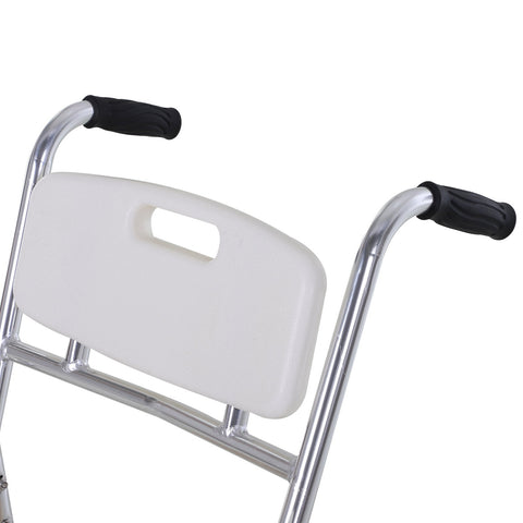 Rootz Commode Wheelchair - Commode Chair - Mobility Aid - Shower Chair - Aluminum Frame - 88 x 54 x 94 cm