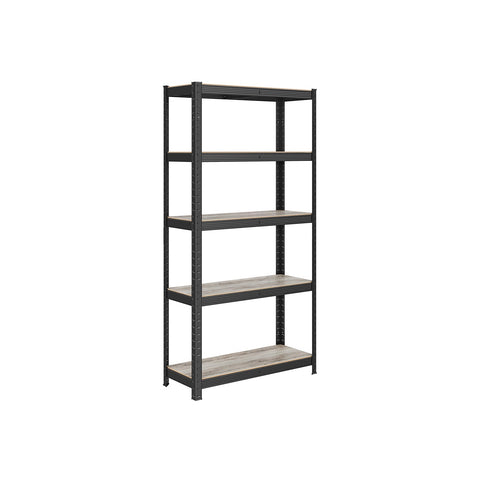 Rootz Storage Rack - Shelving System - Utility Rack - Steel and MDF - Rust-Resistant - Adjustable Shelves - 150cm x 75cm x 30cm