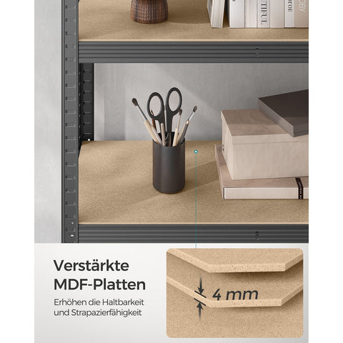 Rootz 2 Piece Set Cellar Shelves - Storage Rack - Steel Organizer - Space Saving - 180cm x 40cm x 90cm