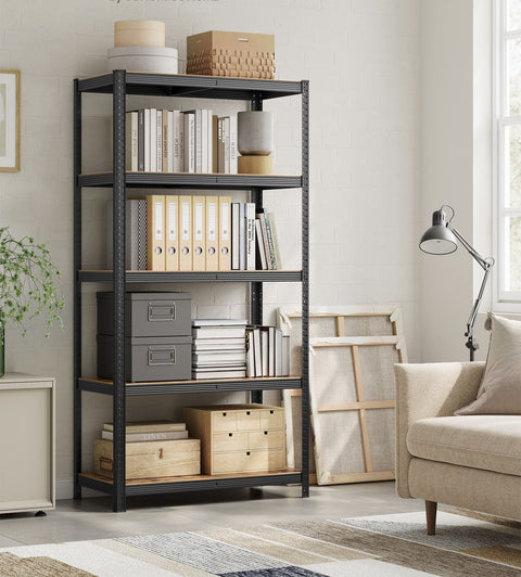 Rootz Heavy Duty Standing Shelf - Metal Frame - Steel Construction - Rust-Resistant - Adjustable Shelves - 50cm x 100cm x 200cm