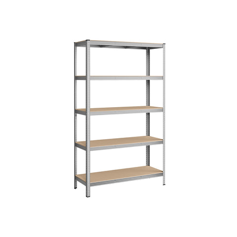 Rootz Garage Storage Rack - Utility Shelf - Shelving System - Steel Frame - MDF Shelves - Rust-Resistant - 200cm x 120cm x 60cm