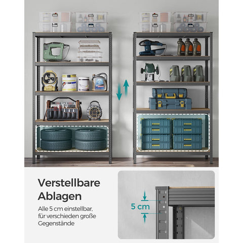 Rootz 2 Piece Set Cellar Shelves - Storage Rack - Steel Frame - Heavy Duty - 60cm x 120cm x 200cm