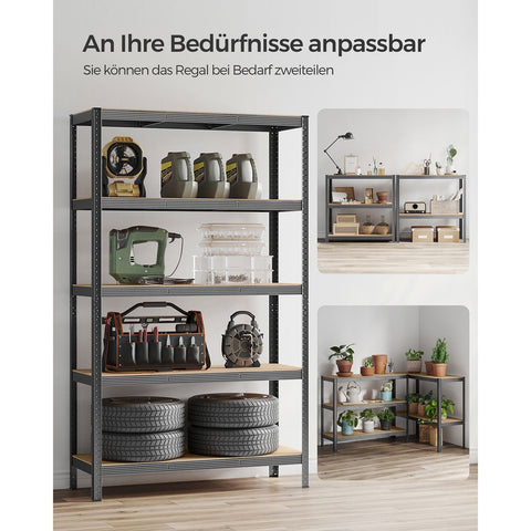 Rootz 2 Piece Set Cellar Shelves - Storage Rack - Steel Frame - Heavy Duty - 60cm x 120cm x 200cm