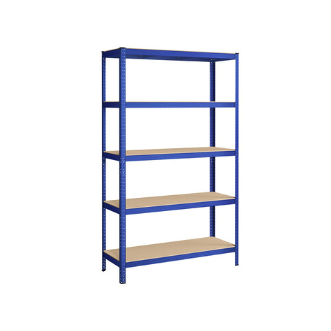 Rootz Garage Storage Rack - Steel Shelving System - Organizing Tool - 175kg Max Load - 200cm x 120cm x 60cm - Wear-Resistant Frame