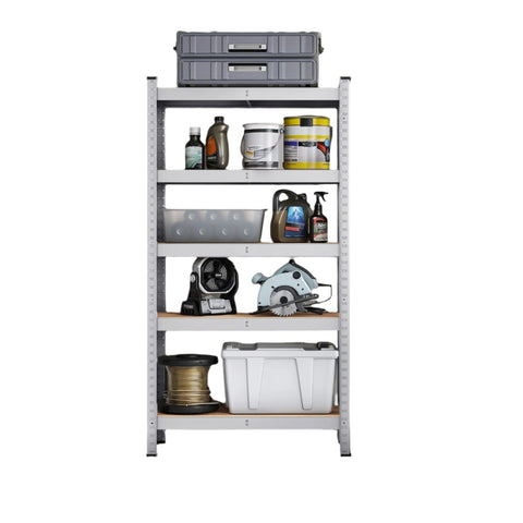 Rootz Heavy-Duty Basement Shelf - Storage Shelf - Powder-Coated Steel - 650kg Max Load - 30cm x 75cm x 150cm