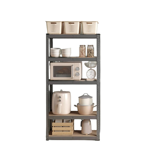Rootz Stand Shelf - Bookshelf - Warehouse Shelf - Sturdy Steel Frame - 30cm x 75cm x 150cm