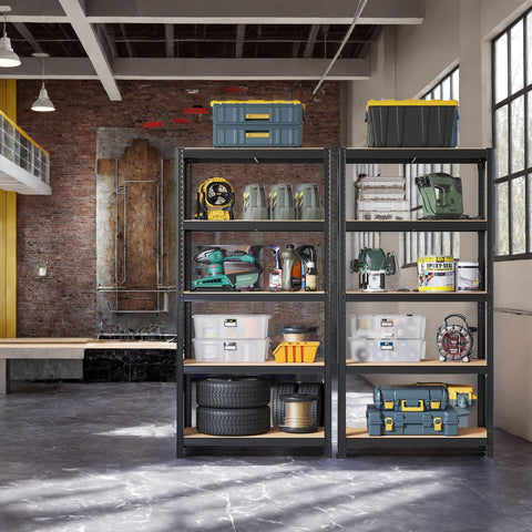 Rootz Heavy-Duty Storage Shelf - Utility Shelf - Garage Organizer - Reinforced Steel Frame - 180cm x 90cm x 40cm