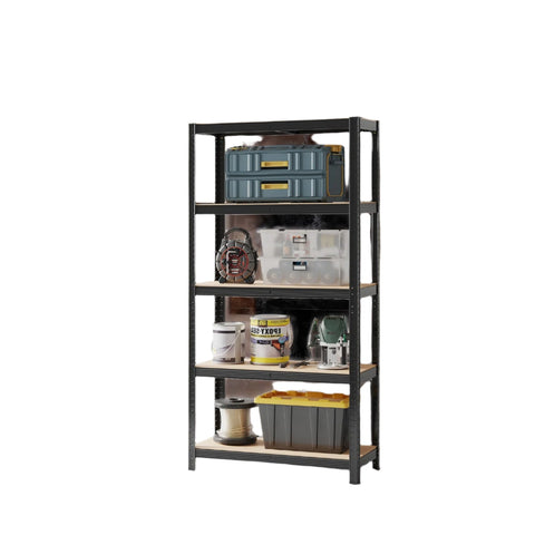 Rootz Heavy-Duty Storage Shelf - Utility Shelf - Garage Organizer - Reinforced Steel Frame - 180cm x 90cm x 40cm
