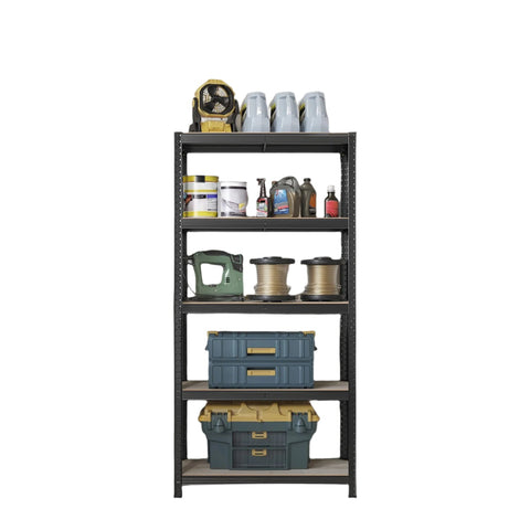 Rootz Heavy-Duty Shelf - Warehouse Shelf - Basement Shelf - Steel & MDF - Max Load 875kg - 40x90x180cm