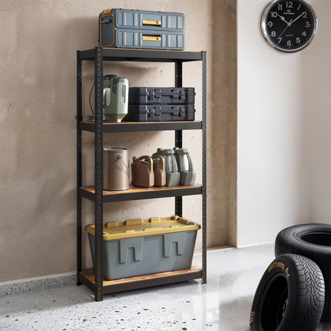 Rootz Stand Shelf - Bookshelf - Warehouse Shelf - Sturdy & Durable - 40cm x 80cm x 160cm