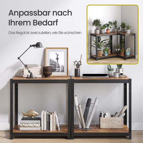 Rootz Stand Shelf - Bookshelf - Warehouse Shelf - Sturdy & Durable - 40cm x 80cm x 160cm