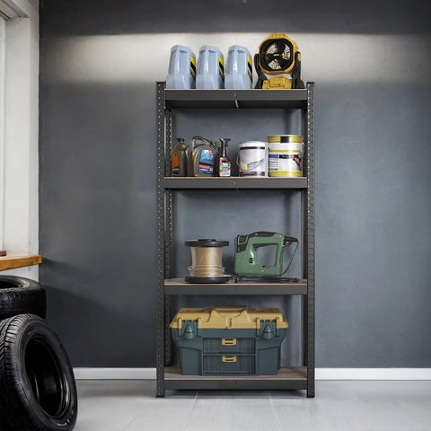 Rootz Stand Shelf - Bookshelf - Warehouse Shelf - Durable & Sturdy - 40cm x 80cm x 160cm