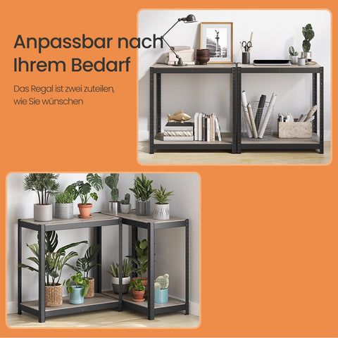 Rootz Stand Shelf - Bookshelf - Warehouse Shelf - Durable & Sturdy - 40cm x 80cm x 160cm