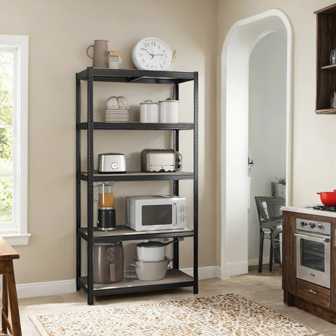 Rootz Heavy-Duty Shelf Warehouse - Basement Shelf - Storage Rack - 50 x 100 x 200 cm - Steel & MDF