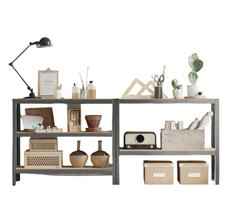 Rootz Heavy-Duty Shelf - Warehouse Shelf - Basement Shelf - Durable Storage Solution - 50 x 100 x 200 cm