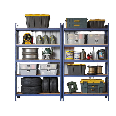 Rootz Storage Shelf - Heavy-Duty Shelving Unit - Warehouse Rack - High Load Capacity - 200cm x 120cm x 60cm