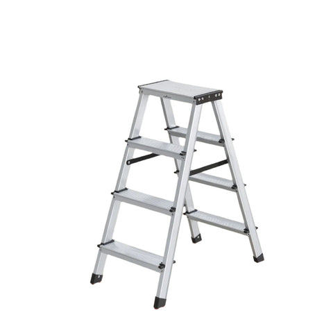 Rootz Trade Ladder - Aluminum Ladder - 2 Non-Slip Steps - Foldable Convenience - 45x35.5x38cm Unfolded, 19x35.5x44cm Folded, Supports 150kg