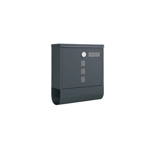 Rootz Mailbox - Lockable Postbox - Secure Letter Box - Weather-Resistant - 30.5cm x 9.5cm x 33.3cm
