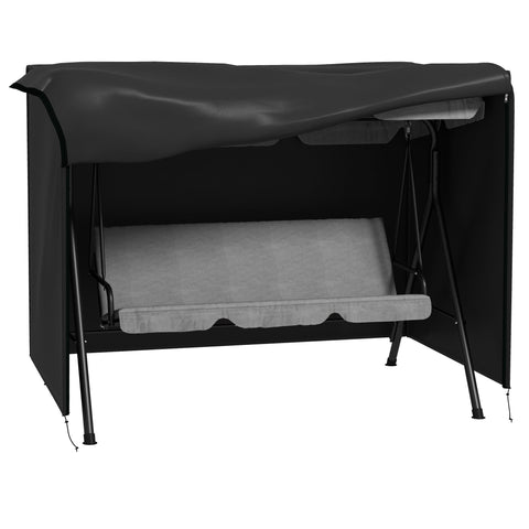 Rootz Garden Swing Cover - Protective Cover - Waterproof Cover - UV Protection - 205x124x164cm - Black