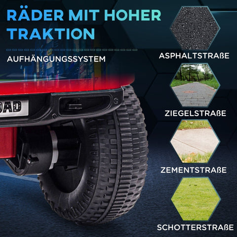 Rootz elektrische kinderauto - kinderauto - speelgoedauto - off-road avontuur - opbergruimte, muziek, veiligheidsvoorzieningen - 82 cm x 48 cm x 56 cm - kunststof, metaal