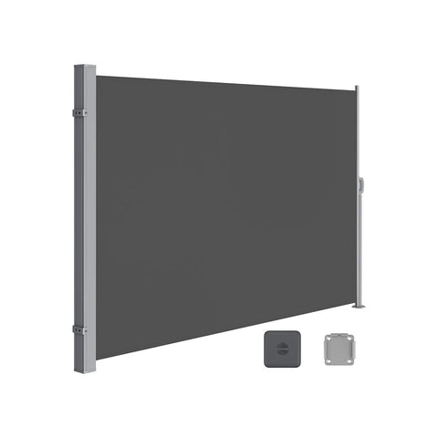 Rootz Zijluifel - Buitenluifel - Zonnescherm - Gepoedercoat staal - Polyester - UV-bescherming - 200 cm x 400 cm