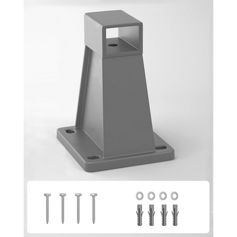 Rootz Gray Wall Mount Set - Storage Rack - Organizer - PP Plastic - Easy Installation - Space Saving - Versatile Design - 8cm x 9cm x 11.5cm