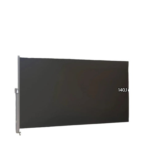 Rootz Extendable Side Awning - Rust Resistant - Retractable Canopy - Powder-Coated Steel - 300.1cm x 140.1cm