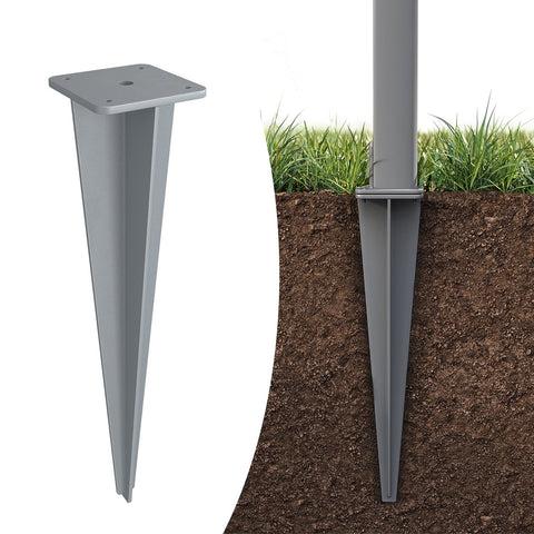 Rootz Earth Anchor - Soil Anchor - Erdnagel - Secure Awnings - 9 x 9 x 46 cm