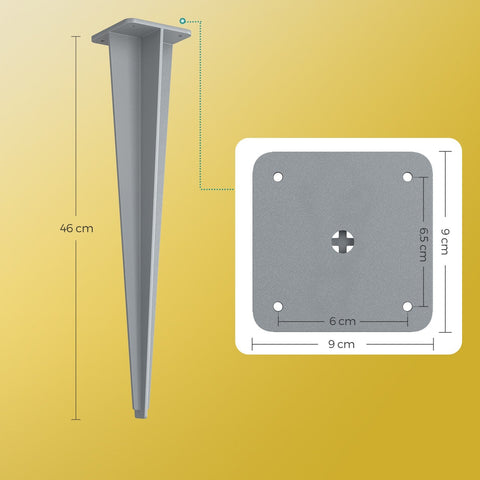 Rootz Earth Anchor - Soil Anchor - Erdnagel - Secure Awnings - 9 x 9 x 46 cm