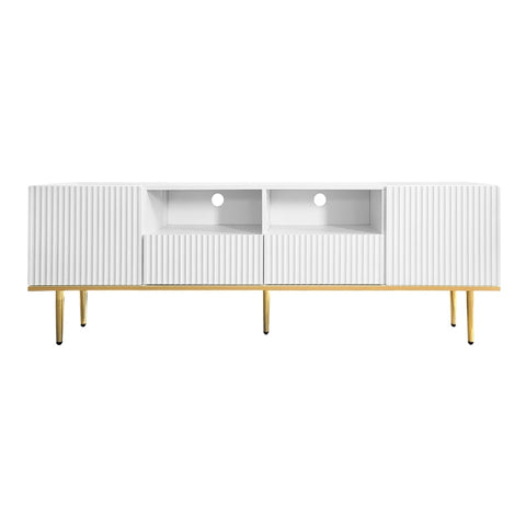 Rootz Modern TV Cabinet - Media Console - Entertainment Unit - Luxurious Design - 165cm x 36cm x 55cm